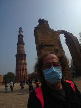 Selfie au Qutab Minar