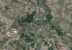 Vue satellite de Delhi